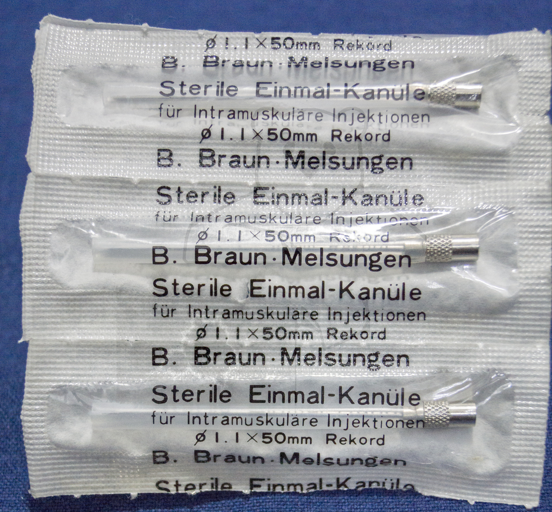 Sterile Einweg Kanüle, B. Braun, ca. Anfang 1970, Verpackung